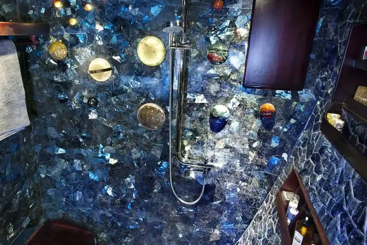 Bathroom Room using labradorite | Labradorite Bali