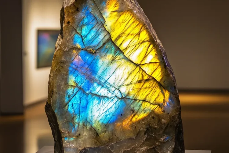 Art Gallery with Labradorite Sculptures | Bali Labradorite