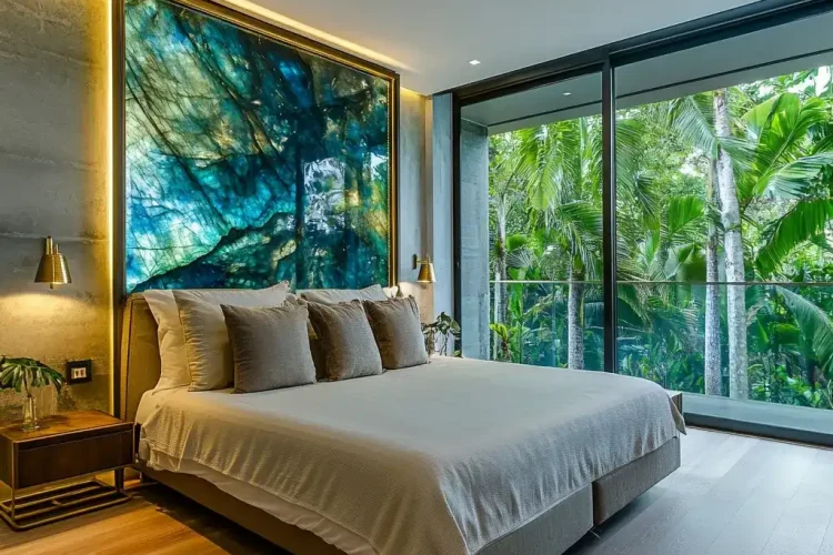 Bedroom with Labradorite in Bali | Bali Labradorite