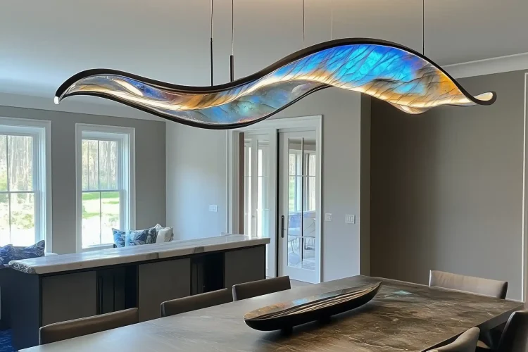 Custom Lighting with Labradorite | Bali Labradorite