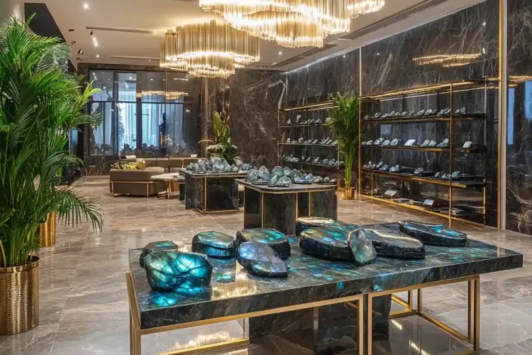 Rooms full of Labradorite in Bali | Bali Labradorite | Selling in Bali