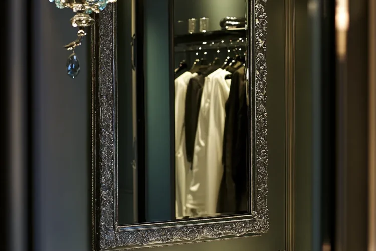 Elegant Mirror Frame with Labradorite | Bali Labradorite