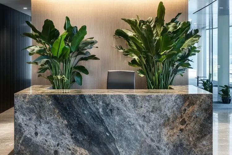 Front Desk | Receptionist Office with Labradorite Bali | Bali Labradorite