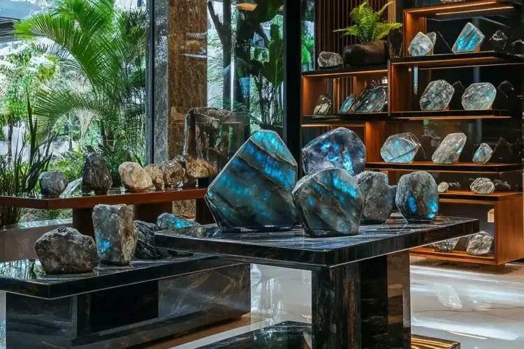 Villa full of Labradorite Stone in Bali | Bali Labradorite | Selling in Bali