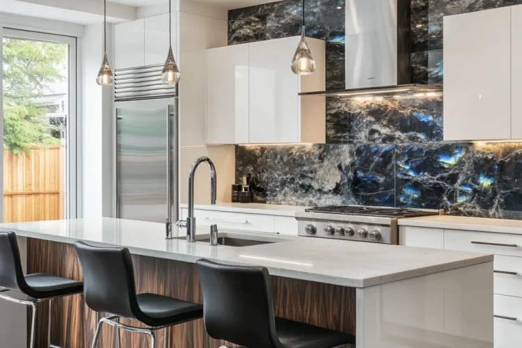 Backsplashes | Kitchen with Labradorite | Bali Labradorite