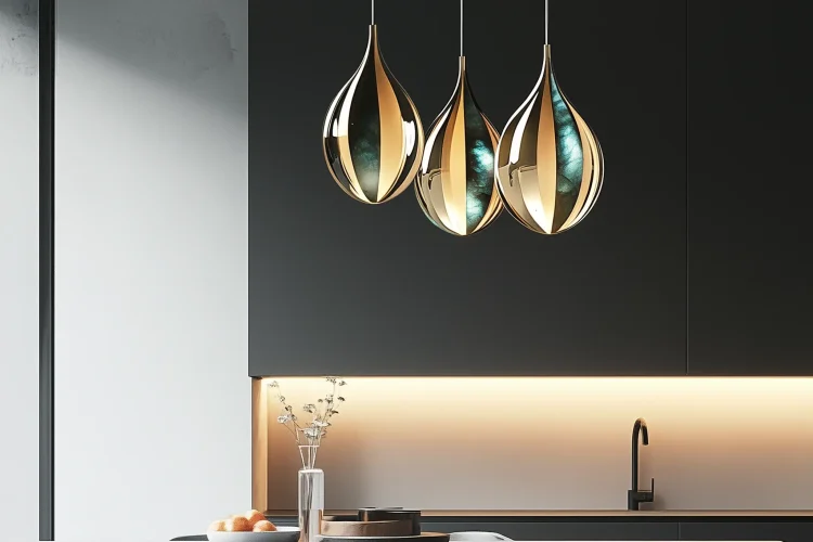Lighting Fixture with Labradorite | Bali Labradorite