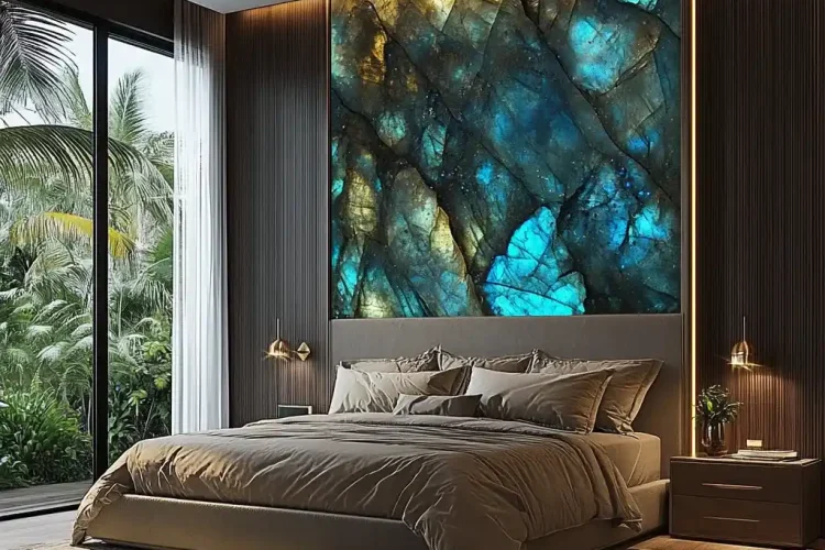 Spacious Bedroom with Labradorite in Bali | Bali Labradorite