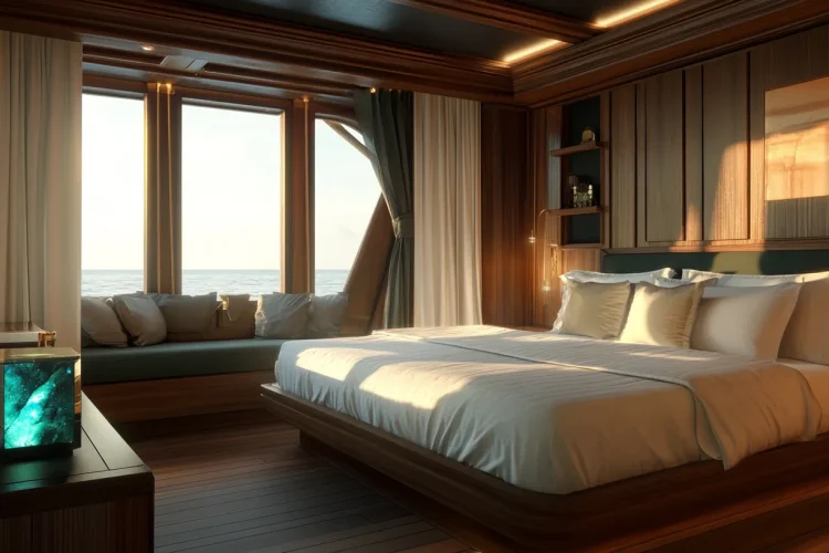 Master Bedroom Phinisi using labradorite | Labradorite Bali