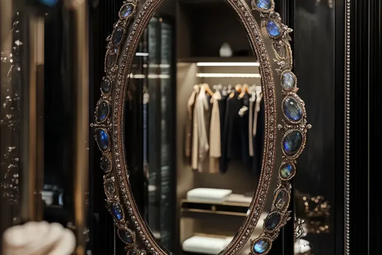 Mirror Frame with Labradorite | Bali Labradorite