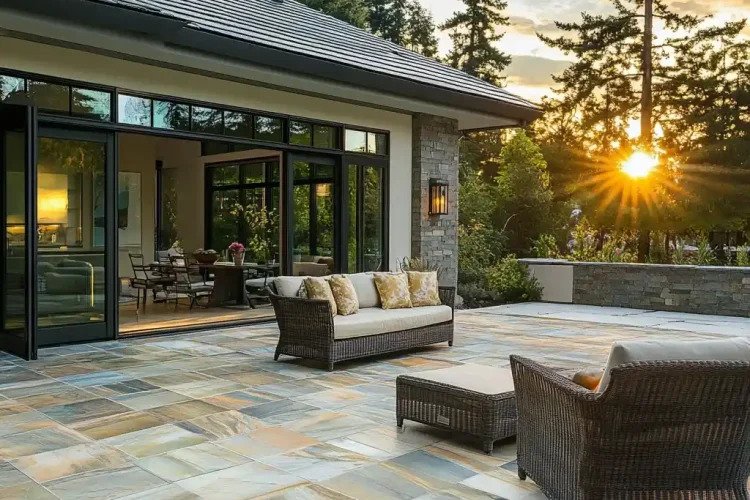 Outdoor Patio Tile with Labradorite | Bali Labradorite