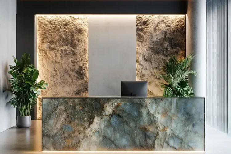 Front Desk | Receptionist Office with Labradorite Bali | Bali Labradorite