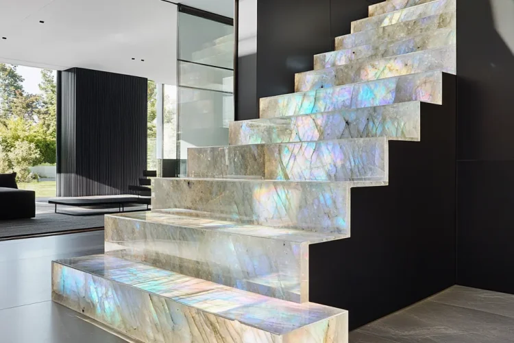 Home Stairs with Labradorite | Bali Labradorite