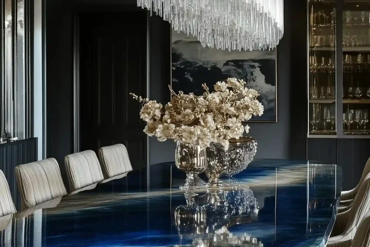 Tablestops | Dining Room with Labradorite in Bali