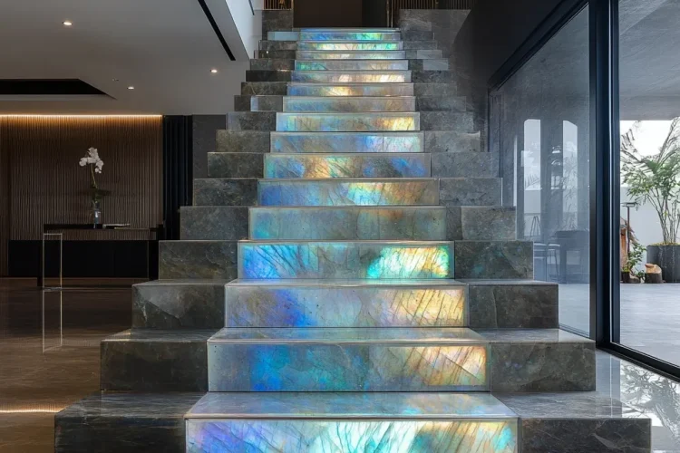Villa Stairs with Labradorite | Bali Labradorite